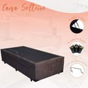 Ver imagem 1 de Cama Box Bau Solteirão 0,96 X 2,03 Blindada Super Reforçada - Marrom Suede