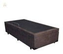 Ver imagem 2 de Cama Box Bau Solteirão 0,96 X 2,03 Blindada Super Reforçada - Marrom Suede