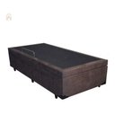 Ver imagem 2 de Cama Box Bau Solteirão 0,96 X 2,03 Blindada Super Reforçada - Marrom Suede