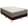 Cama Box King: Colchão Molas Ensacadas Ortobom Superpocket Light + Base Crc Suede Brown(186x198) - 1