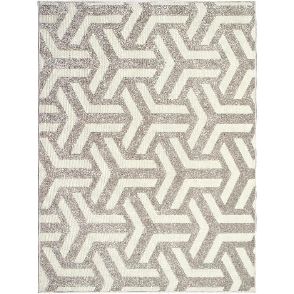 Tapete P/ Sala Chevron Platina 07/57 1,00x1,50 São Carlos - 1