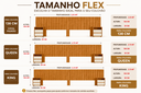 Ver imagem 5 de Cabeceira Frida Flex Casal Queen King 2 Mesas Cabeceira -MDF:Cinamomo/Offwhite