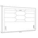 Ver imagem 3 de Cabeceira Cama Box Queen 160cm Estofada Nora P05 Linho Cinza Escuro
