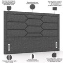Ver imagem 7 de Cabeceira Cama Box Queen 160cm Estofada Nora P05 Linho Cinza Escuro