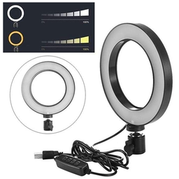 Ring Ligth de LED 6 Polegada Maquiador Foto Vídeo - 3