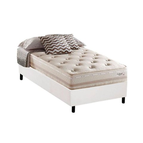 Cama Box Crc Solteiro +Colchão Molas Bonnel Scotland Herval 88x188