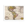 Quadro Decorativo Mapa Mundi America do Norte e America do Sul - 2