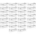Ver imagem 5 de Toalheiro Prateleira Dobravel Kit 30 Uni Inox Porta Toalhas Suporte Armazenamento Gancho Banheiro Qu