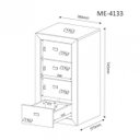 Ver imagem 5 de Gaveteiro 4 Gavetas Me4133 