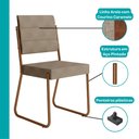 Ver imagem 7 de Conjunto Sala de Jantar 4 Cadeiras San Francisco Carraro