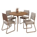 Ver imagem 3 de Conjunto Sala de Jantar 4 Cadeiras San Francisco Carraro