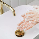 Ver imagem 2 de Válvula Click para Cuba Pia 7/8 Redonda Fechamento Total Banheiro Lavabo Dourado Brilhante Metal