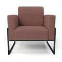 Ver imagem 3 de Kit 2 Poltronas Base Industrial Alta Preto Marisa Veludo D03 - D’Rossi Rose