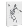 Quadro Decorativo Football Minimalista com Moldura Filete - 1