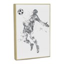 Ver imagem 3 de Quadro Decorativo Football Minimalista com Moldura Filete