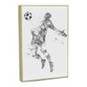 Quadro Decorativo Football Minimalista com Moldura Filete - 3
