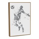 Ver imagem 2 de Quadro Decorativo Football Minimalista com Moldura Filete