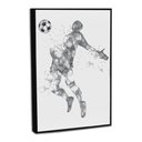 Ver imagem 4 de Quadro Decorativo Football Minimalista com Moldura Filete