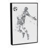 Quadro Decorativo Football Minimalista com Moldura Filete - 4