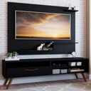 Ver imagem 2 de Rack com Painel para Tv até 43 Polegadas Toronto 1 Porta Preto - Panorama Móveis