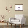 Quadro Decorativo Veado Nórdico Colorido - 1