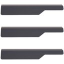 Ver imagem 1 de Jogo 3 Puxadores Esquerdos para Móveis 18cm Cinza Aço Carbono Organize Masutti Porta Armário