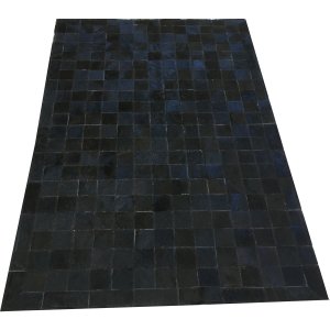 Tapete de Couro Preto 1,00x1,50 com Bordas