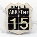 Ver imagem 3 de Calendário Americano Route em Metal Vintage Flip Branco 40cm