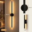 Ver imagem 5 de Arandela de Parede LED 100cm Luz Indireta Preta Moderna My Lamp Store - LED 3000k Branco Quente-110V