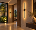 Ver imagem 3 de Arandela de Parede LED 100cm Luz Indireta Preta Moderna My Lamp Store - LED 3000k Branco Quente-110V