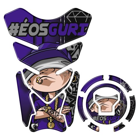 Kit Protetor Tanque Adesivo Moto Honda Acima 2018 Azul Teu Adesivo