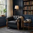 Ver imagem 5 de Poltrona Decorativa Capitone Milano Pes Madeira Courino Tcs 724 Moll