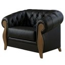 Ver imagem 1 de Poltrona Decorativa Capitone Milano Pes Madeira Courino Tcs 724 Moll