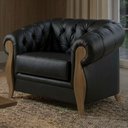Ver imagem 2 de Poltrona Decorativa Capitone Milano Pes Madeira Courino Tcs 724 Moll