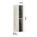 Ver imagem 3 de Armário Para Cozinha 15cm 1 Porta Lis Legno Crema C/Preto