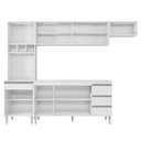Ver imagem 4 de Cozinha com Balcão e Tampo 160 Cm Ambiente Andréia Branco Brilho - Ajl