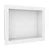 Nicho Para Banheiro 40x30x10 Mármore Sintético Cozimax Branco Liso - 1