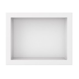 Nicho Para Banheiro 40x30x10 Mármore Sintético Cozimax Branco Liso - 2