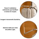 Ver imagem 6 de Guarda Roupa Casal Volpi 6 Portas Mdf 278 Cm Cumaru Madetec