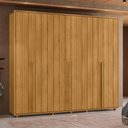 Ver imagem 7 de Guarda Roupa Casal Volpi 6 Portas Mdf 278 Cm Cumaru Madetec