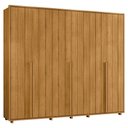 Ver imagem 1 de Guarda-Roupa Casal 6 Portas 6 Gavetas Volpi 278cm MDF Cumaru Quarto