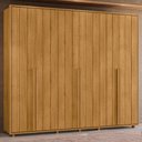 Ver imagem 2 de Guarda-Roupa Casal 6 Portas 6 Gavetas Volpi 278cm MDF Cumaru Quarto