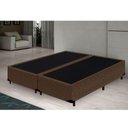Ver imagem 2 de Base Box King Bipartido HomeQueen Suede Marrom 40x193x203