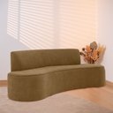 Ver imagem 2 de Sofá Orgânico 3 Lugares 180cm Mônaco Bouclé Camel Claro - Nexta Casa