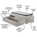 Ver imagem 6 de Base Box Cama Solteiro Sapateira e Colchão Cama Inhouse