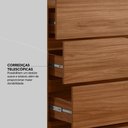 Ver imagem 6 de Guarda Roupa Casal 6 Portas e 6 Gavetas Equador - Nogueira Touch