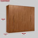 Ver imagem 2 de Guarda Roupa Casal 6 Portas e 6 Gavetas Equador - Nogueira Touch