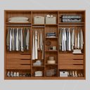 Ver imagem 3 de Guarda Roupa Casal 6 Portas e 6 Gavetas Equador - Nogueira Touch