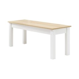 Mesa de Jantar Ditália 2Bancos JA-220+JA-225 Cor:Branco - 7