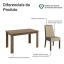 Ver imagem 4 de Conjunto Sala de Jantar Tampo de Madeira 4 Cadeiras Rustic/Imperial Hera Madesa